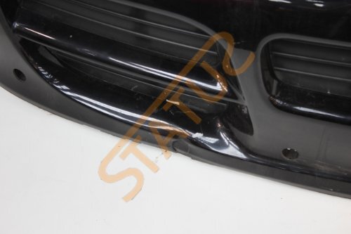 Porsche Cayenne 955 Black Front Bumper Upper Section Damaged